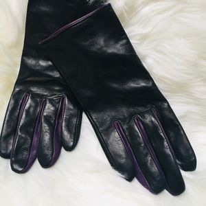 Black Leather Gloves